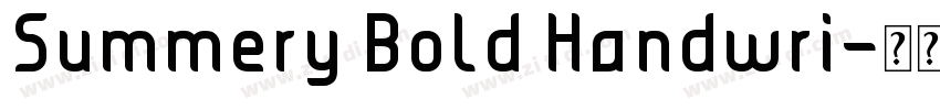 Summery Bold Handwri字体转换